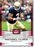 2012 Leaf Draft Day #35 Michael Floyd - Notre Dame (RC - Rookie Card)(NFL Football Trading Card)