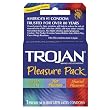 Trojan pleasure pack condoms - box of 3