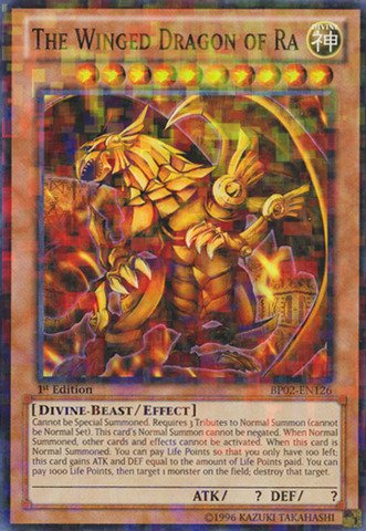 Yu-Gi-Oh! - The Winged Dragon of Ra (BP02-EN126) - Battle Pack 2: War of the Giants - 1st Edition - Mosaic Rare On Sale