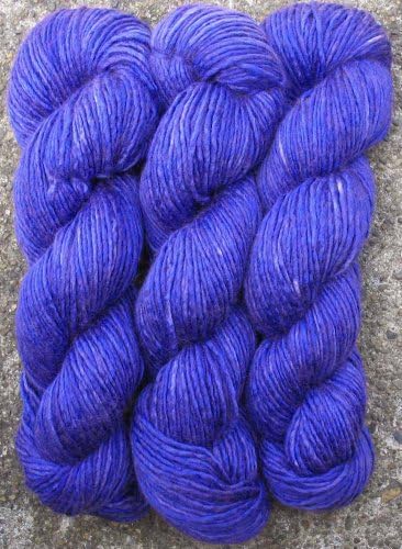 Living Dreams Betsy, Merino Tussah Silk Blend, Aran Worsted Weight Wool Yarn Hand Dyed by Art By Eve, 3.2 Ounce, Purple Haze