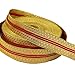 5 Yards of Echo Wide Striped Gold and Red Bullion Braid Trim