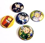 TokyoToys Coco Monkey Badge Set (Pocky, Itachi, Totoro, Elf & L Death Note)IMAGE