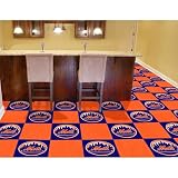 Fan Mats New York Mets MLB Team Logo Carpet Tiles