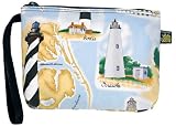 Outer Banks Lighthouses Lighthouse Makeup Pouch-Travel Clutch - Coin Purse Make up Cosmetic Beauty Bag Unique Small Christmas Gifts for Women Woman Ladies Girls or College Students STOCKING STUFFER IDEA