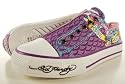 New Ed Hardy Beautiful Ghost Canvas Canvas Low-rise Women Shoes