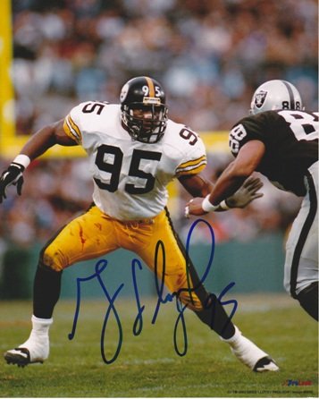 Greg Lloyd Autographed Pittsburgh Steelers 8x10 Photo