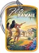 Fly To Hawaii by Kerne Erickson - Vintage Hawaiian Art Luggage Tag