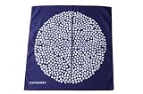 marimekko マリメッコ PUKETTI プケッティ スカーフ 65cm×65cm ダークブルー