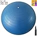 Fitness Ball: Blue, 29.5in/75cm Diameter, Includes 1 Ball +1 Pump + 1 Page Instruction Chart. No instructional DVD. (Exercise Gym Swiss Stability Ball)