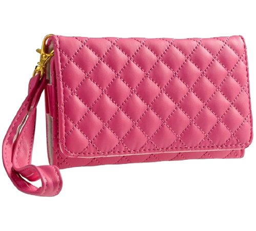 Niceeshop(TM) Protective Faux Leather Purse Wallet Case Card Holder for iPhone 4 4S