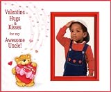 Hugs & Kisses for My Awesome Uncle Valentine Picture Frame Gift
