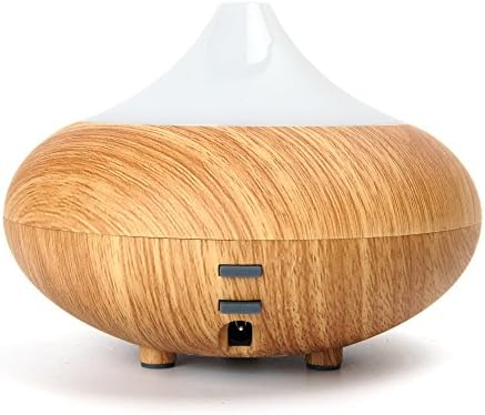 Gooray 160ml Wood Grain Negative Ions Essential Oil Diffuser Air Humidifier (light wood grain)