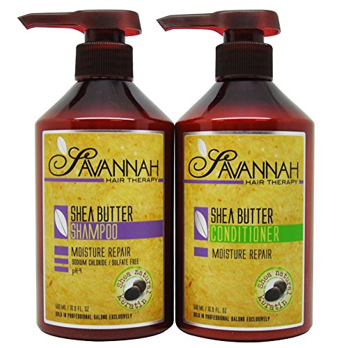 Savannah Shea Butter Shampoo & Conditioner 16.9oz Duo 