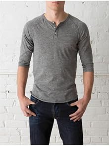 Men's 3/4-Sleeve Raglan Henley