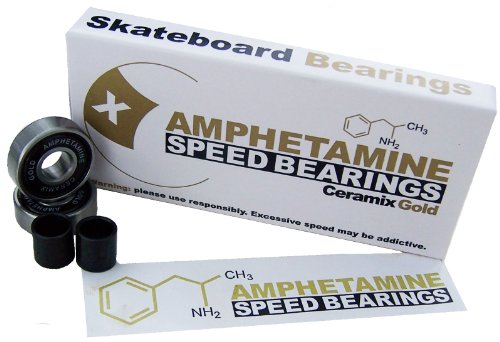 Amphetamine Ceramic Skateboard Bearings, Gold On Sale