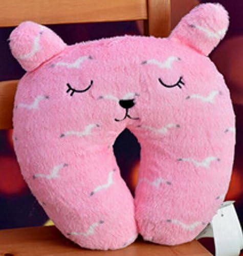 MFactory® 11\" Hot Style Plush Cute Stuffed U Shaped Travel Pillow Seat Cushion elasticity Shaped Office Neck Headrest Cartoon lovely Doll Toy Monkey Design J