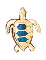 CleverEves 14K White Gold Created Opal Pendant 18.3 - Gram(s)