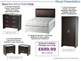 Espresso Brown Modern Complete Bedroom Package  from Bedroom Furniture Sets