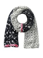 Plomo o Plata Fular (Negro / Blanco)