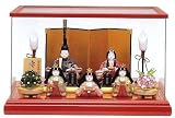 一秀 作 ひな人形 木目込 雛人形 五人飾 安土雛 110号 ケース入