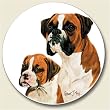 AutoCoaster ~ Boxer ~ Tile Drink Coaster for car cupholder - code 838