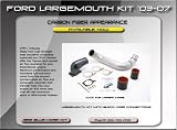03-07 LargeMouth Stock Replacement Kit Carbon Appearance Finish (Hose Black) Ford Intake Manifold by CFM PLUS - The CFM + intake manifold flows 44% more than stock - proven to flow more air than the banks high ram intake and ats inake manifold.