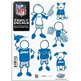 BSS - Detroit Lions NFL Family Car Decal Set (Small)