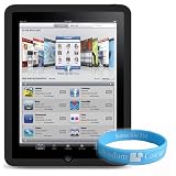 Black Color Ipad Silicone Skin + Wisdom*Courage Wristband