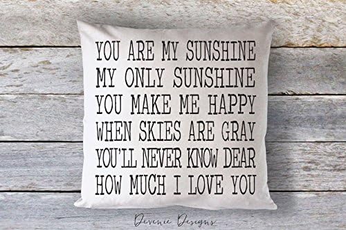Throw Pillow - You Are My Sunshine