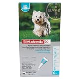 K9 Advantix 20 - For Dogs and Puppies 7 Weeks of Age and Older weighing 11 to 20 lbs - 6 Count