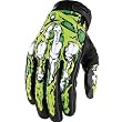 Icon Sub Dermal Men's Textile Sportsbike Racing Motorcycle Gloves - Green