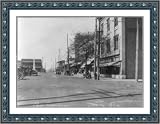 Historic Print (L): Public square in Troy, Alabama
