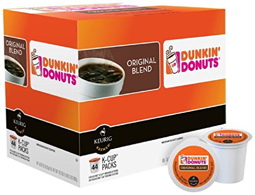 Dunkin Donuts Original Blend K-Cup Pods 44 Count (Pack ofa 2 - 88 Total)