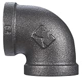 5 each: B & K Malleable Black Iron Elbow (520-004BG)