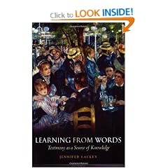 Learning from Words: Testimony as a Source of Knowledge