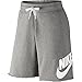 Nike AW77 Alumni French Terry Men's Shorts Dark Grey Heather/White 678568-063
