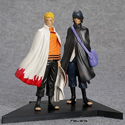 Anime Naruto Uzumaki Naruto + Uchiha Sasuke (16cm 2pcs/set) PVC Figures Model Toys
