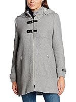 Cortefiel Abrigo Lana Zipperes Hood (Gris)