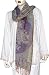 Wraps in Blend Silk with Wool Thread Flower Embroidery 72 x 27 inches