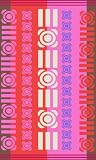Clearance Extra Large Velour Jacquard Beach towel 100% Cotton. Colour. Burnt Rose