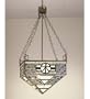 Meyda Tiffany 50551 Inverted Pendant, Mahogany Bronze Finish with Stained Art