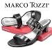 MARCO TOZZI, Damen Pantolette, sportive Schnalle, schwarz