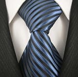 Steel Blue Mens Designer Neck Tie