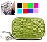 Sony Cybershot Camera Case Sony Cybershot DSC-T DSC-W Series Cyber Shot Digital Camera Case + Screen Protector Shield + Cloth (Sony Cybershot Camera NOT included) , Nylon Green