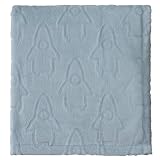 Space coral fleece blanket by Dwell Studio