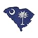 Die Cut South Carolina State Patch - 2