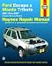 Books : Ford Escape & Mazda Tribute, '01-'07 (Automotive Repair Manual)