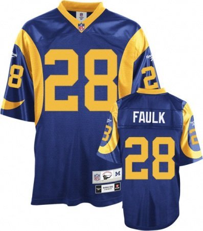 Marshall Faulk St. Louis Rams Blue NFL Premier Throwback Jersey - Large