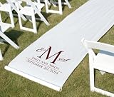 Monogram Aisle Runner