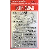 UCHIS DESIGN Spanish Stamp Set Sheet, 4 by 6-Inch, Bebe 'Baby', Clear